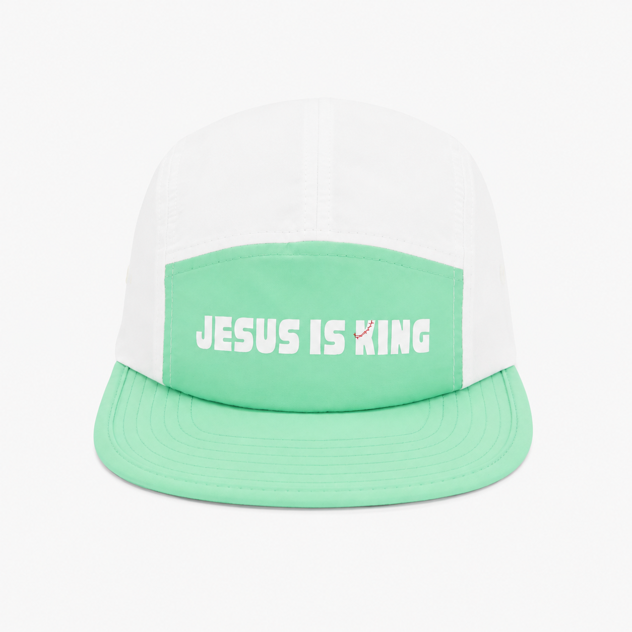 Jesus is King | Seafoam + Weiß